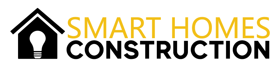 Smart Homes Construction Logo